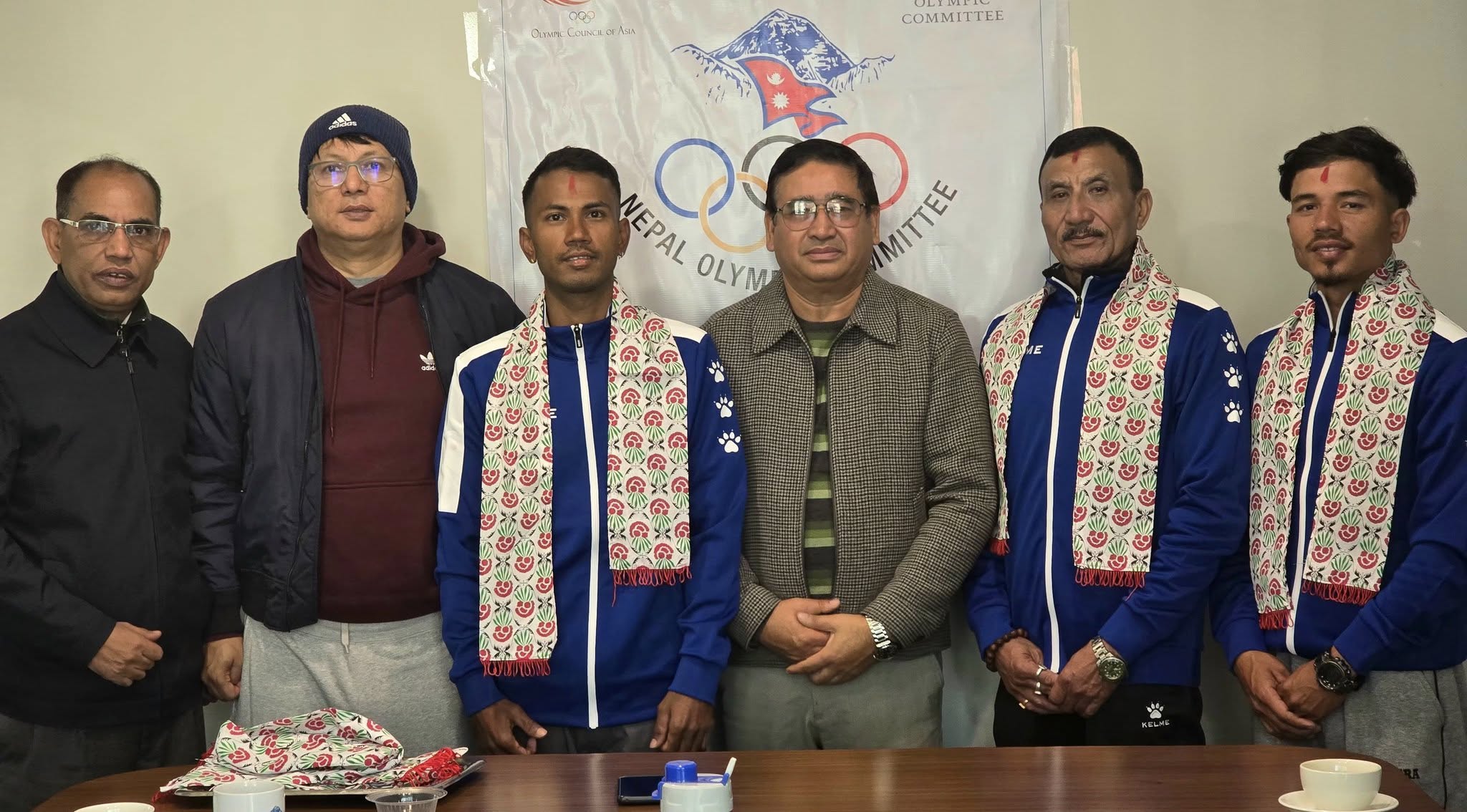 NOC President Bids Farewell to Nepal Canoe & Kayak Team for China Championship